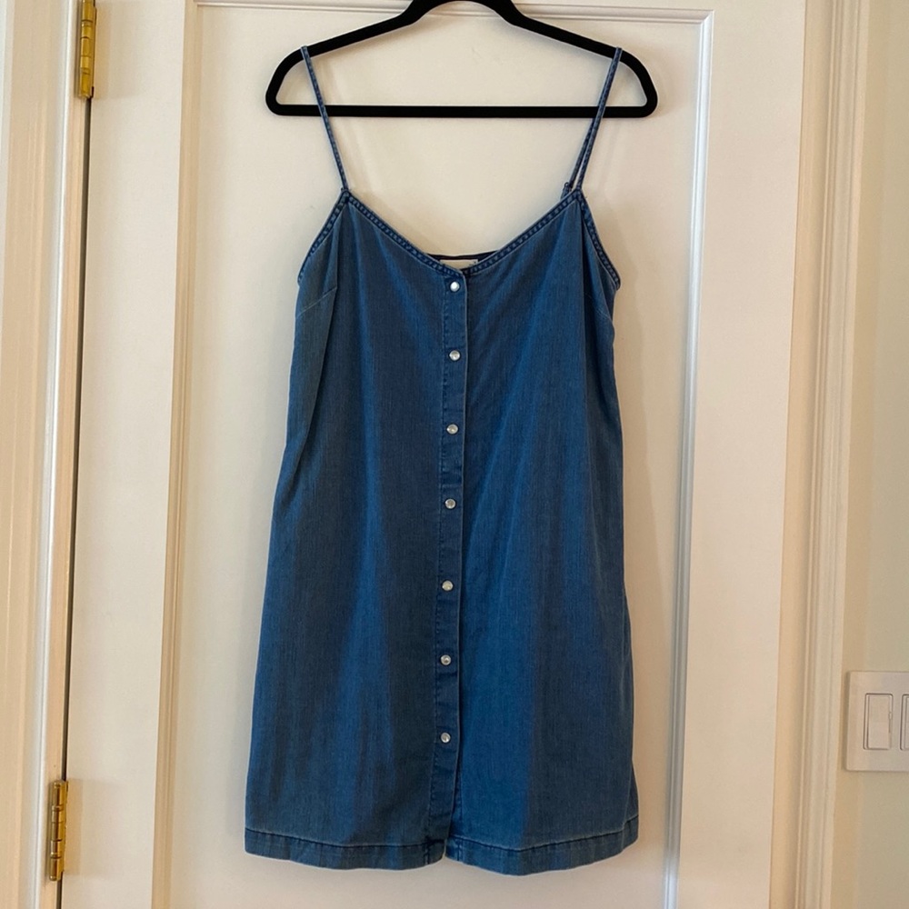 Aritzia Wilfred Free Denim Dress with Buttons